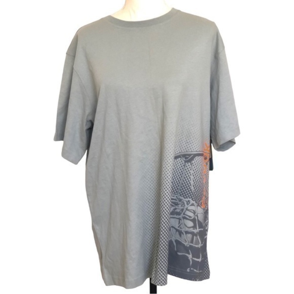 NWT Reebok Relaxed Fit Baseketball Themed T-shirt Size L